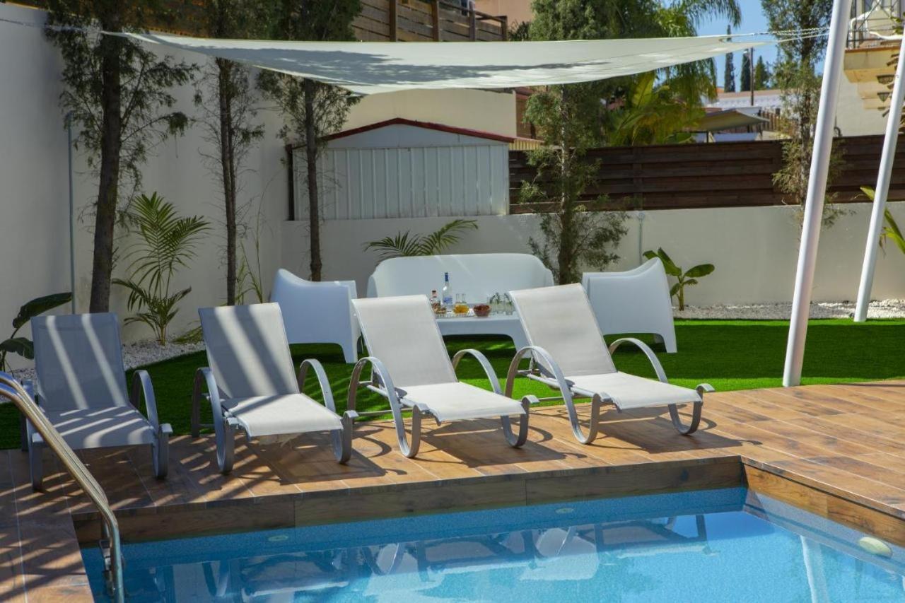 Tsokkos Family Villa - Pool Garden 2' Walk To Beach Protaras Zewnętrze zdjęcie